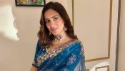 Kundali Bhagya Shraddha Arya Channels Inner Preeta As She Stuns In A Designer Saree With V-neck Blouse