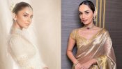 Manushi Chhillar To Rakul Preet Singh: Bollywood Celebrities' Easy And Stylish Real Flower Hairstyle For Saree 908888