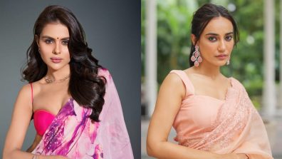 Rock Your Simple Saree With Bold Blouse Designs From Surbhi Jyoti And Priyanka Chahar Choudhary
