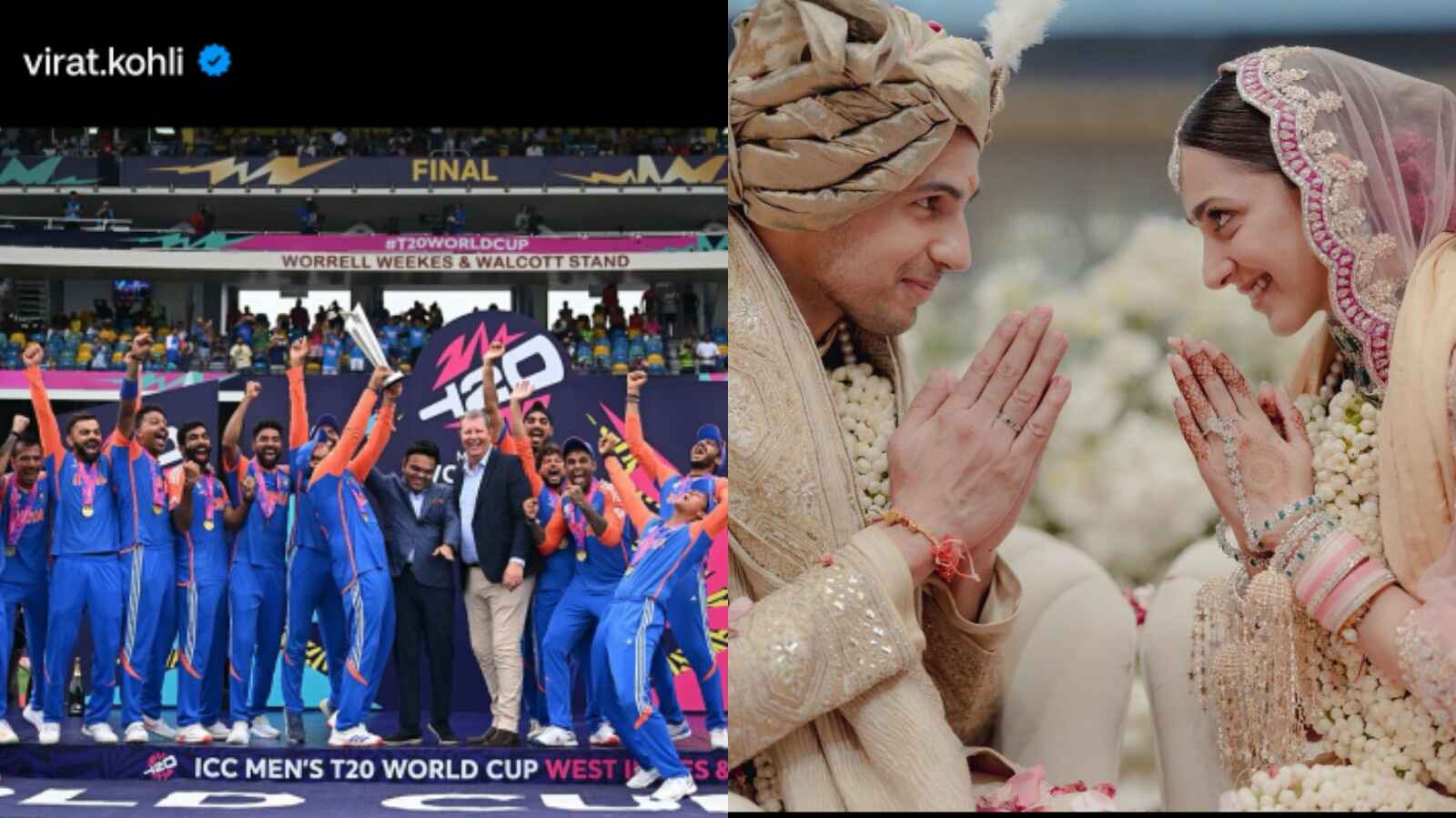 Virat Kohli's World Cup win post beats Sidharth-Kiara's wedding announcement to become the most-liked post on Instagram 904185