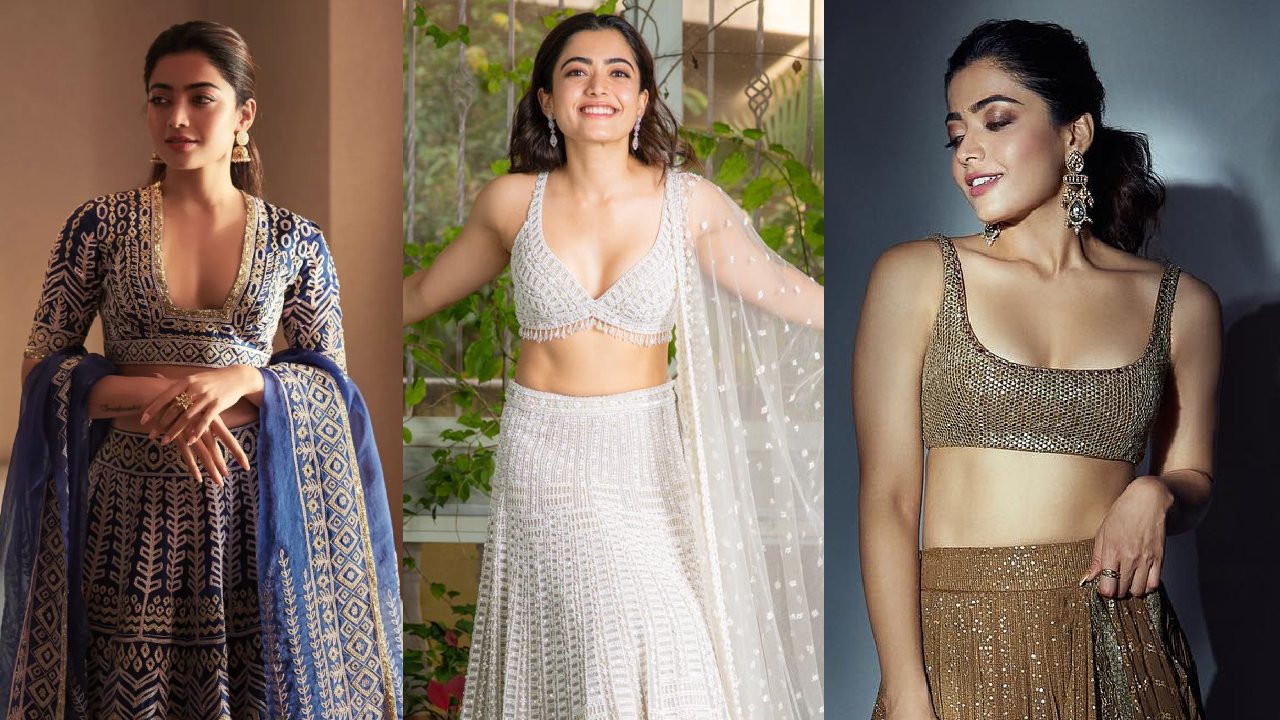 5 Classy Blouse Designs Inspired by Rashmika Mandanna To Pair With Lehengas 912168