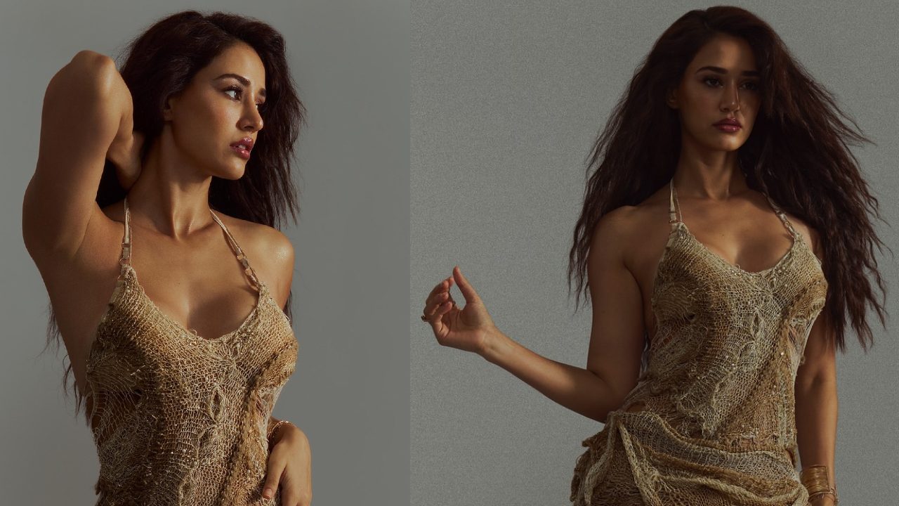 Disha Patani's Bombshell Look In Beige Gown, Flaunting Her Perfect Figure From Every Angle 912539