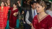 Rubina Dilaik Rocking Look In Traditional Maroon Red Kurta Set, Shares Unseen Photos From Family Wedding