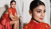 Shriya Saran Stuns In Thigh-High Slit Gown With Bold Makeup