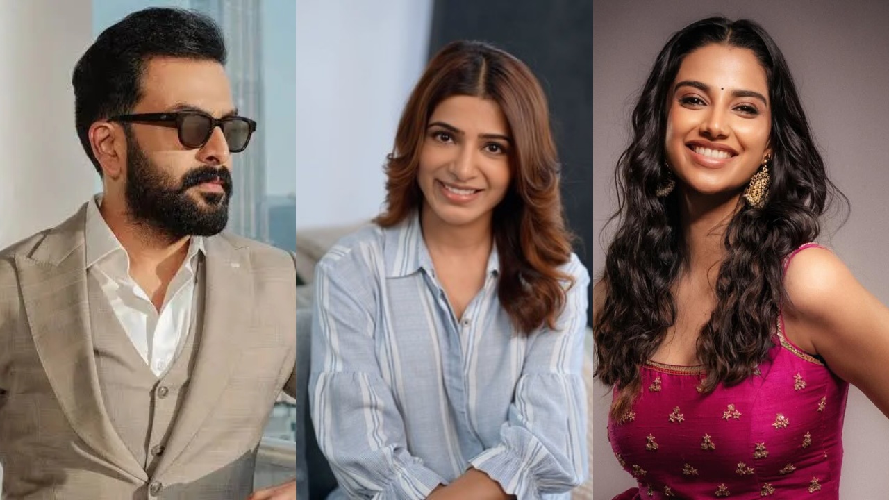 Southern Stars Shine: Prithviraj Unveils 'Nobody,' Samantha Serves Up Pickleball Fun, and Meenakshi's Traditional Beauty 915680