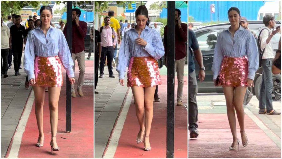 Ananya Pandey Loves to Flaunt: Check Out Her Candid Pictures in Short Skirt 918082