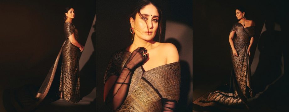 Kareena Kapoor Khan Stuns in Amit Aggarwal's Revamped Vintage Banarasi Saree for 25th Bollywood Anniversary 918522