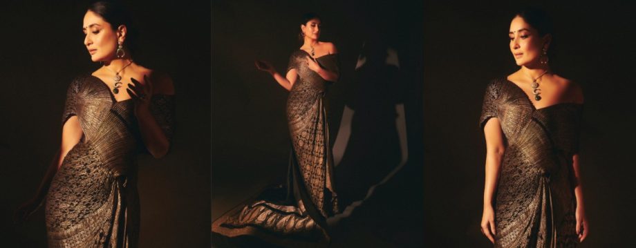 Kareena Kapoor Khan Stuns in Amit Aggarwal's Revamped Vintage Banarasi Saree for 25th Bollywood Anniversary 918521