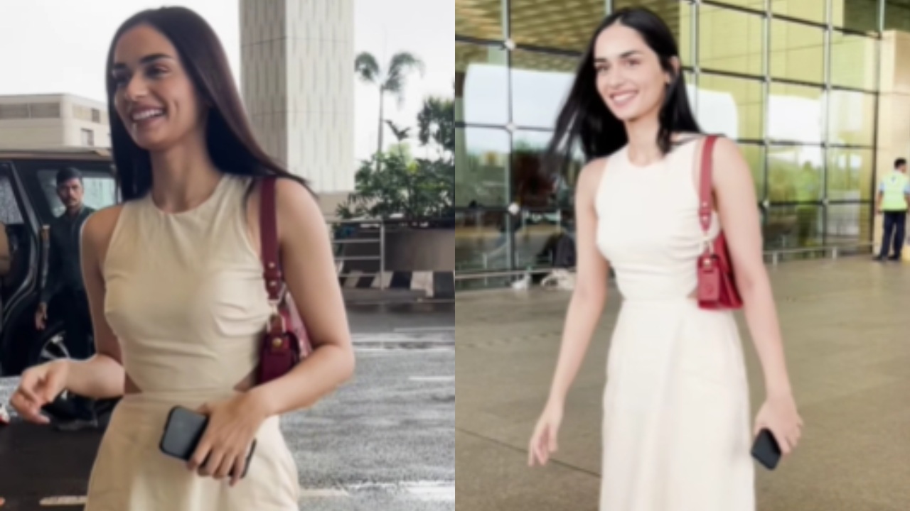 Manushi Chhillar's Effortless Elegance: When Comfort Meets Style at Mumbai Airport 919416