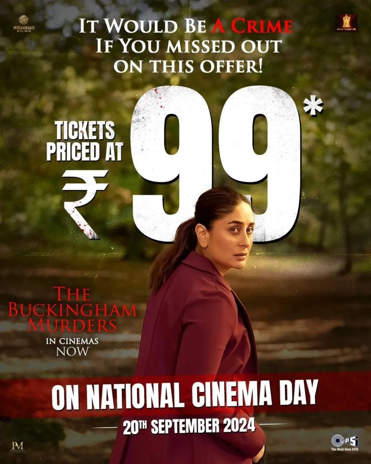 On National Cinema Day, Kareena Kapoor Khan's ‘The Buckingham Murders’ will be available at ₹99 in cinema's! 918413