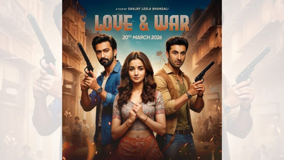 On Ranbir Kapoor's birthday, Fans create AI generated posters of SLB's LOVE & WAR, saying, "2026’s LOVE & WAR is going to be blockbuster of the decade! 919886