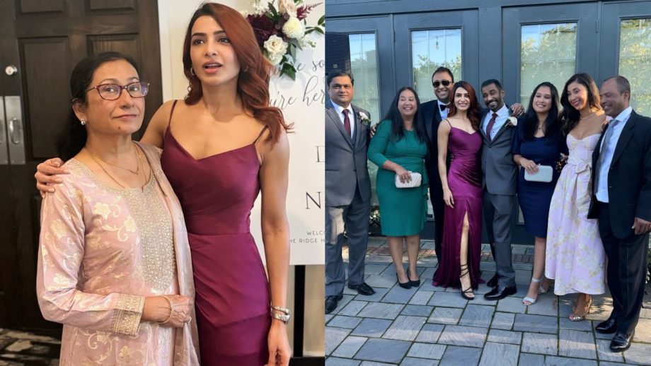 Samantha Ruth Prabhu Turns Bridesmaid In Purple Gown, Shares Pictures From A Wedding 918964