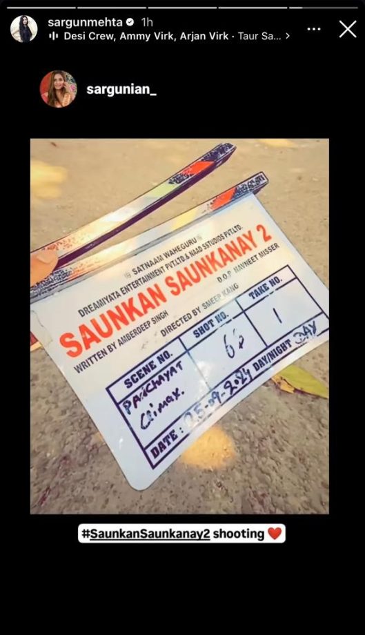 Sargun Mehta Shares BTS From Upcoming Punjabi Film Saukan Saunkne 2 919523