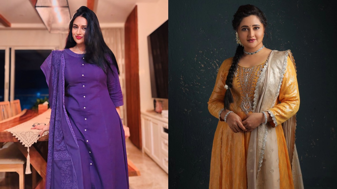 TV Divas Divyanka Tripathi and Rashmi Desai Slay in Elegant Ethnic Ensembles 919418