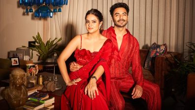 Aparshakti Khurana and Wife Akriti Sizzle in Red Hot Photoshoot