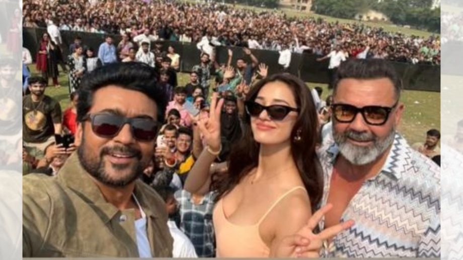 Disha Patani, Bobby Deol & Suriya have a gala time at an event in Delhi for 'Kanguva' 922818