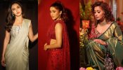 Diwali Glam: Jasmine Bhasin, Shivangi Joshi, and Tina Dutta Dazzle in Stunning Sarees 924176