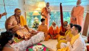 Parineeti Chopra and Raghav Chadha Welcome Shankaracharya Shri Avimukteshwaranand Saraswati to Delhi Home; Shares Pictures