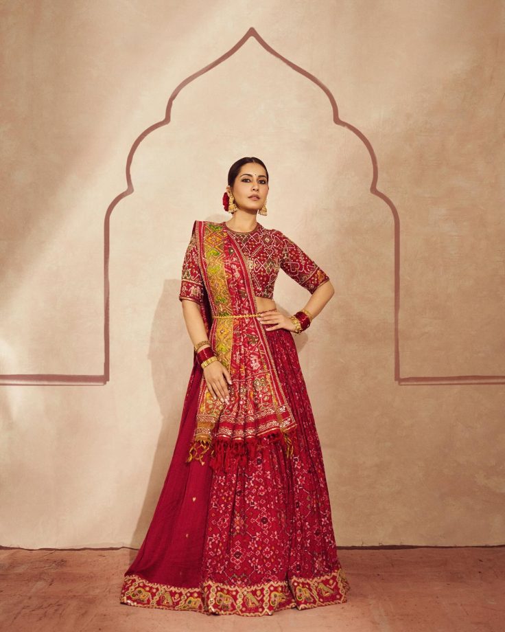 Reasons Raashi Khanna's Red Patola Lehenga Is A Showstopper In Fashion 921493