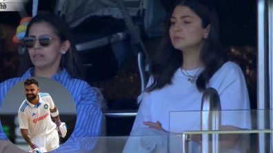 Anushka Sharma cheers on for Virat Kohli making an appearance in Perth Test