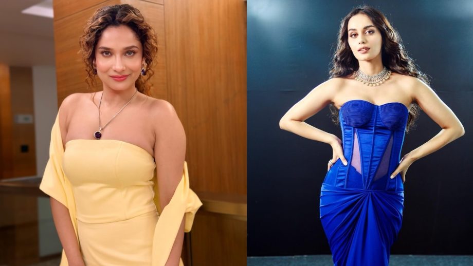 Manushi Chhillar Or Ankita Lokhande: Whose Strapless Gown Trend You Like The Most? 926910