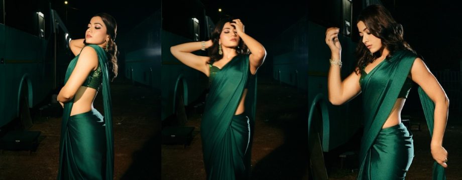 Rashmika Mandanna Vs Sreeleela: Who Is Bringing The Storm On The Internet In Dark Green Saree? 927761