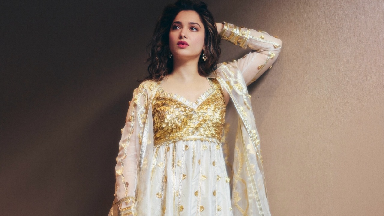 Tamannaah Bhatia Turns 'Golden Girl' In A White Anarkali, Rasha Thadani And Kajal Aggarwal React 926914