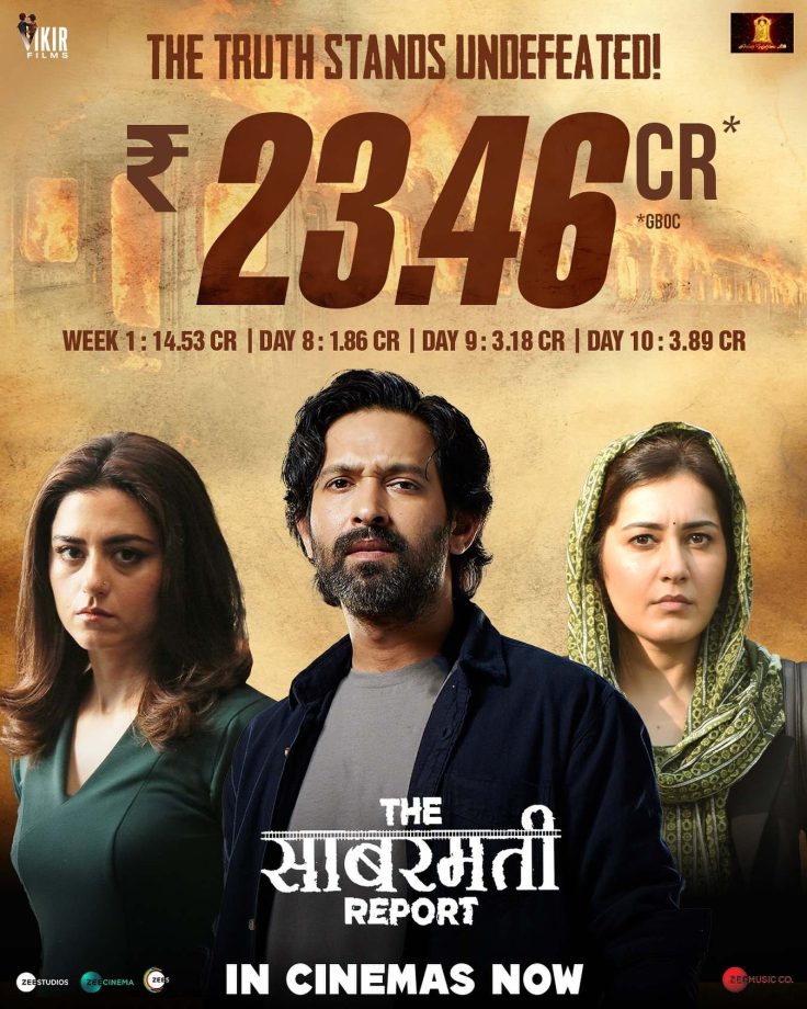 The Sabarmati Report registered bigger second weekend than first one! Collects 3.89 Cr. on second Sunday! Total reaches to 23.46 Cr.! 927193