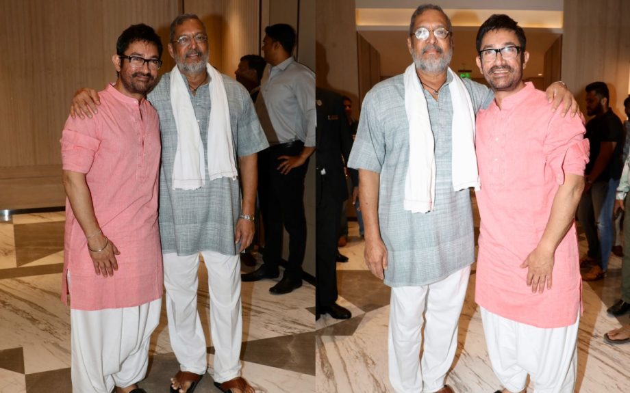 Aamir Khan and Nana Patekar Spotted Together To Shoot A Special Podcast For Vanvaas 930117