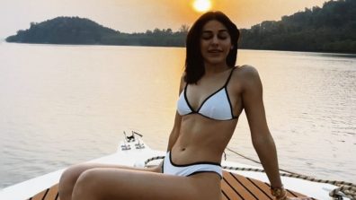 Alaya F Turns Water Baby In White Bikini, Embarks On Adventurous Journey While Boating