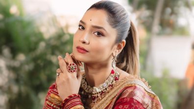 Bride-to-be Must-see Ankita Lokhande’s Red Saree Glam With Heavy Jewellery