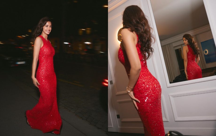 Disha Patani Slays in a Shiny Red Dress, Effortlessly Blending Glam and Subtlety 930025