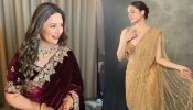 Divyanka Tripathi's Velvet Glam or Palak Sindhwani's Sheer Elegance: Wedding Saree Face-Off! 930553