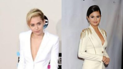 Miley Cyrus Vs Selena Gomez : Which boss lady scores 10/10 in a white pantsuit?