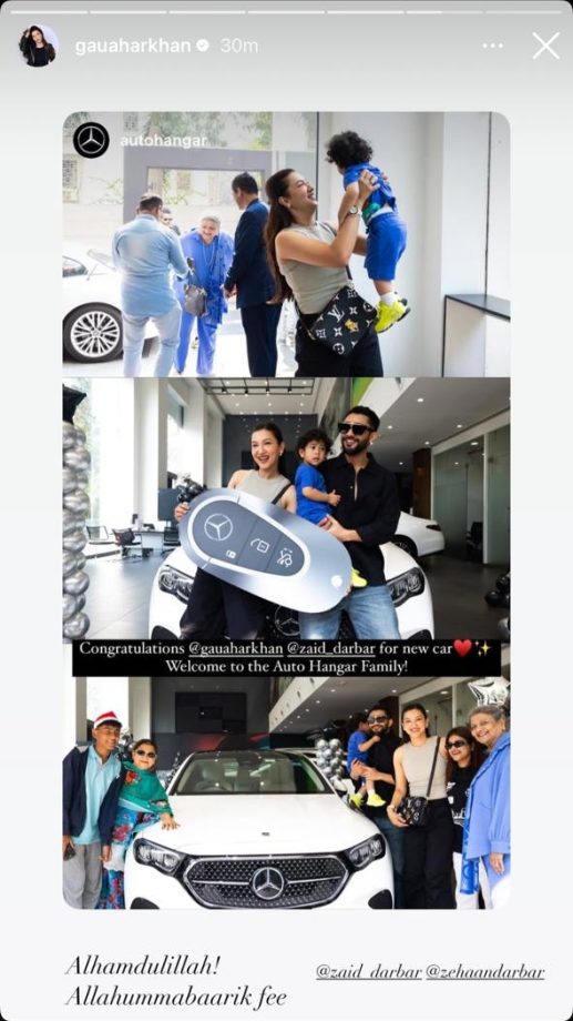 Gauahar Khan Drives Home In Style With A Brand-New Mercedes-Benz E-Class 930152