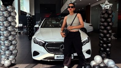 Gauahar Khan Drives Home In Style With A Brand-New Mercedes-Benz E-Class