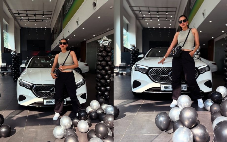 Gauahar Khan Drives Home In Style With A Brand-New Mercedes-Benz E-Class 930151