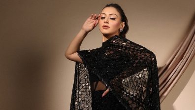 Hansika Motwani Channels Goddess Vibes in Her Black Embroidered Dress