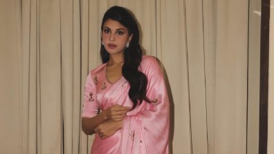 Jacqueline Fernandez Shows How To Rock Vintage Fashion In A Pink Saree