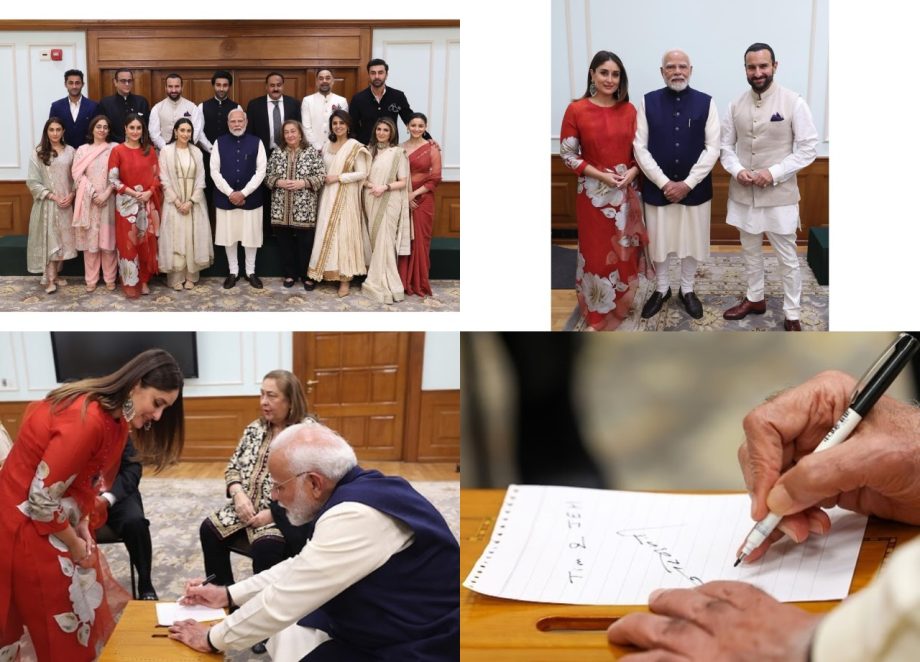 Kareena Kapoor Khan Poses With PM Modi, Takes Special Gift From Him For Taimur And Jehangir 929023