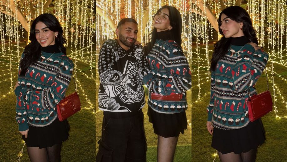 Khushi Kapoor Rings In Christmas Joy With Vedang Raina: Matching Sweaters And Adorable Moments 930664