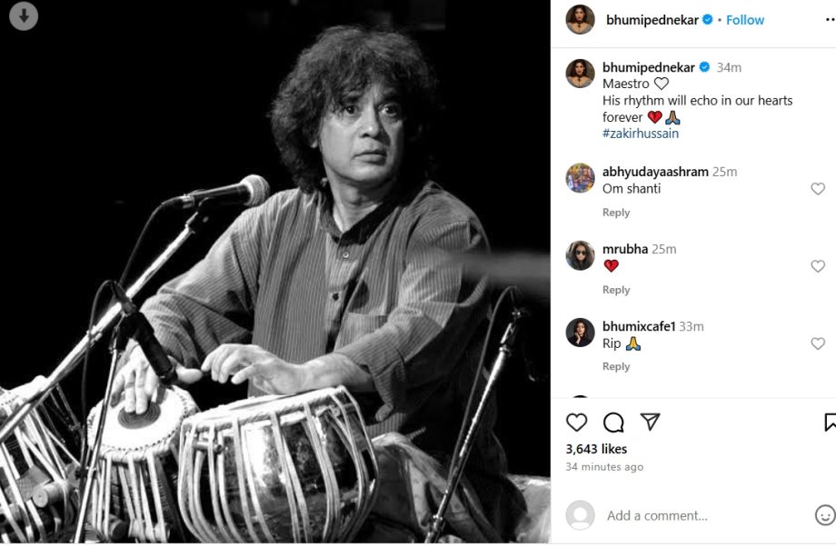 Legendary Tabla Maestro Ustad Zakir Hussain Dies At 73 929512