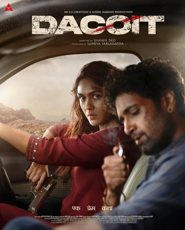 Mrunal Thakur drops rugged first-look poster of Dacoit, wishes co-actor Adivi Sesh on birthday 929654