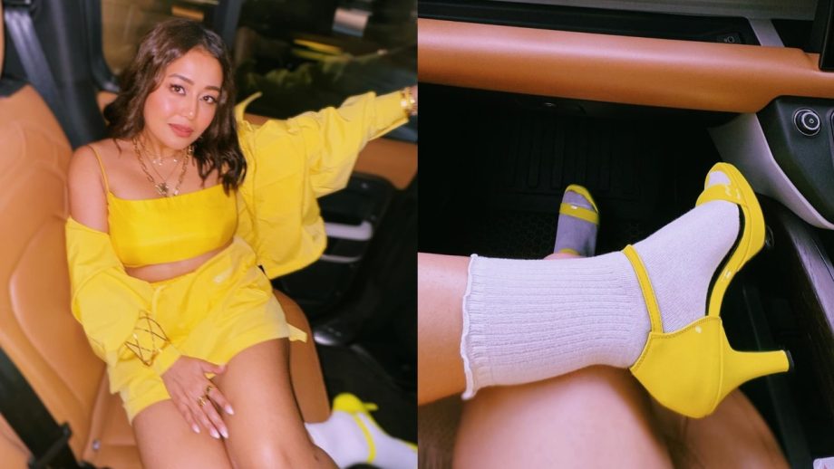 Neha Kakkar's Lime Yellow Co-Ords Set is the Ultimate Fashion Statement for 2024 929937