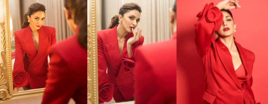 Power Dressing with a Twist: Kiara Advani Stuns in a Red Blazer Midi Dress 928103