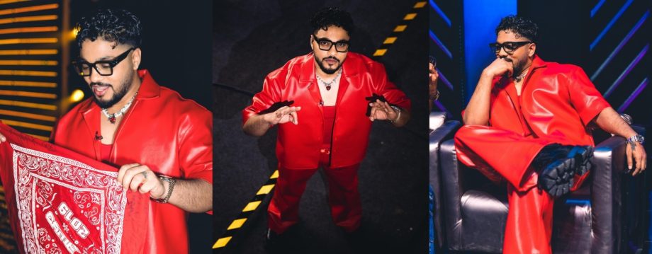 Raftaar Brings the Heat in a Fierce with his All-Red Leather Outfit 928144