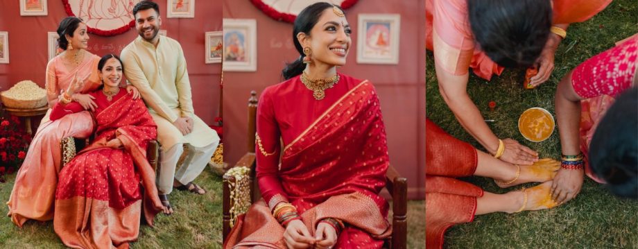 Sobhita Dhulipala's Bridal Glow Steals The Show At ‘Pelli Kuthuru’ Ritual 928005