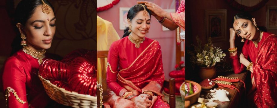 Sobhita Dhulipala's Bridal Glow Steals The Show At ‘Pelli Kuthuru’ Ritual 928003