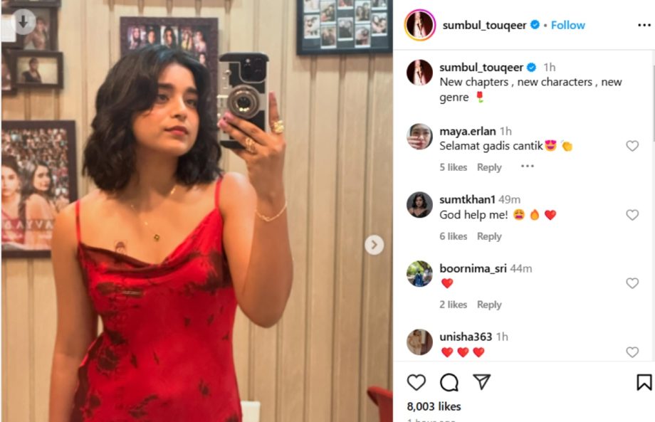 Sumbul Touqeer Slays In Red Tie-dye Dress, Drops Hint About Her New Project 929829