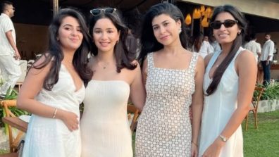 Sara Tendulkar Nails Her Look In A Strapless White Dress, See Photos